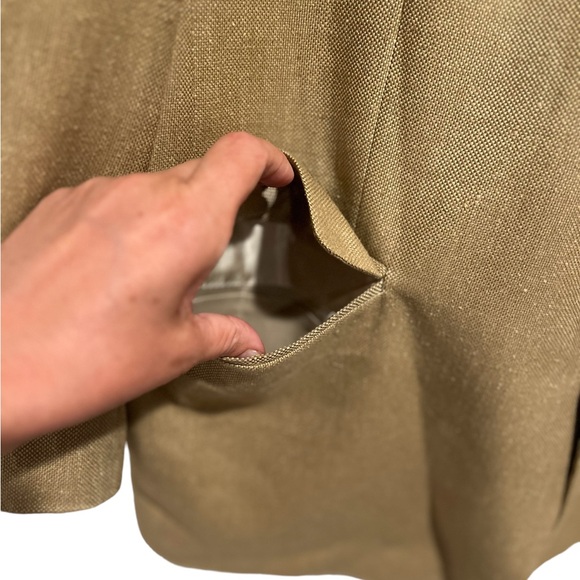 Brooks Brothers Mens Tan  Silk Blend Blazer Lightweight Double Button sz L - Picture 5 of 16